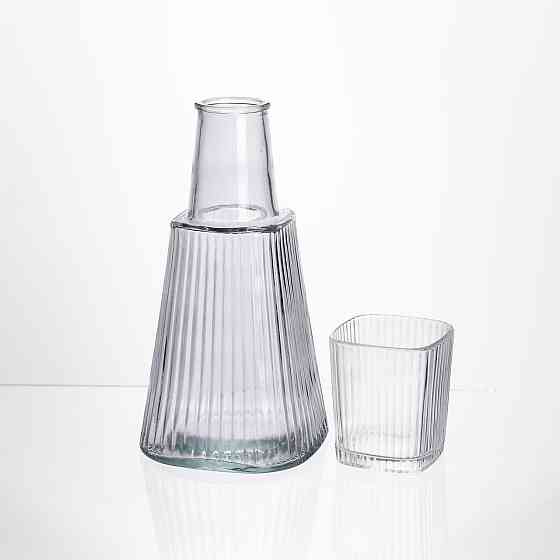 Кувшин 1 л с стаканом 200 мл, прозрачный Киев