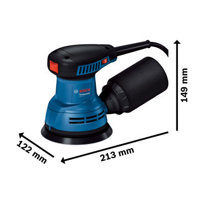 Шлифовальная машина Bosch GEX 125-1 AE 250Вт, 125 мм, 7500-12000об/мин (0.601.3A8.020) Винница - изображение 5