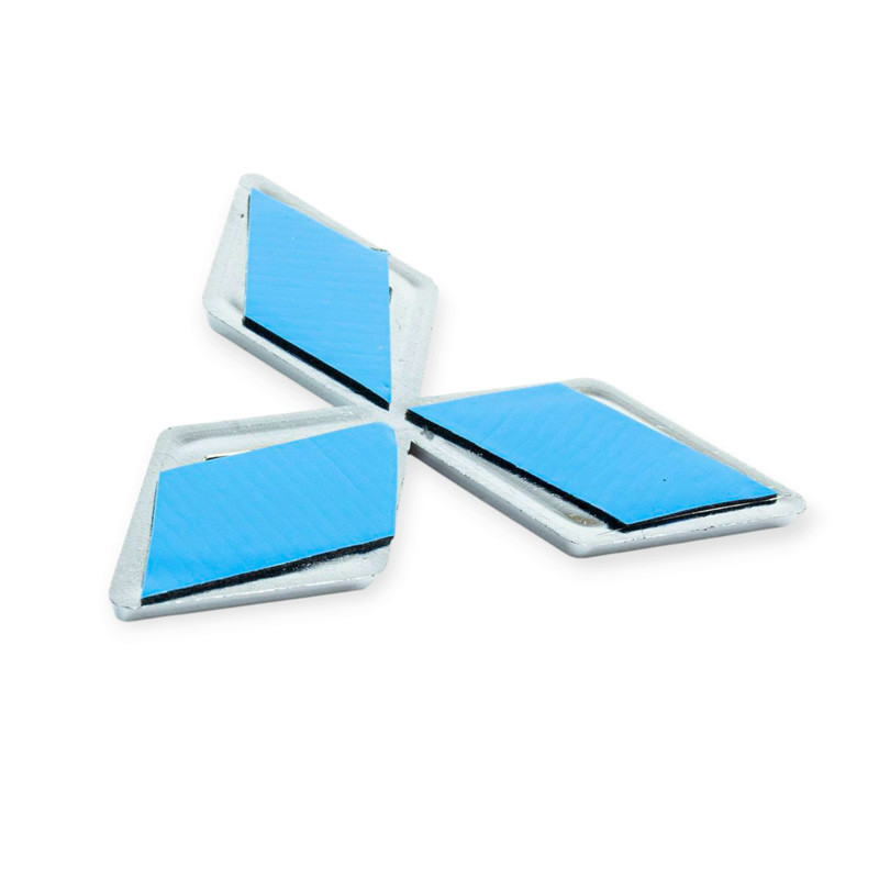 Емблема решітки mitsubishi 116x100мм червона, скотч Мукачево - фото 1