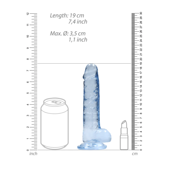 Фалоімітатор - Realrock Dildo 7" Blue Sex Aura Київ