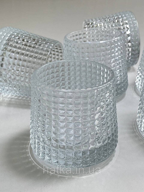 Набір склянок OLens "Артур" 170 мл 6 шт 7х7,5 см товсте скло для дому та ресторанів 102-307 Київ - фото 5