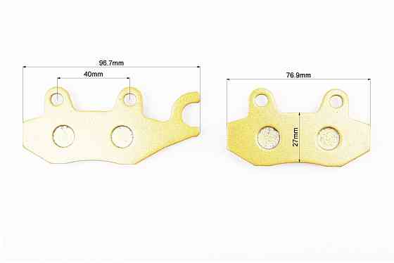 Гальмівні колодки (дискові) праве вухо, Viper - RACE/STORM/CG/СВ/HONDA-LS125;NSR 50;MBX 50/LIFAN/KYMCO-Pulsar/LONCIN, к-кт 2шт, жовті Киев