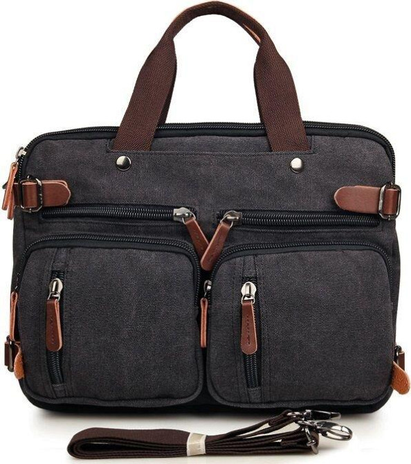 Сумка мужская трансформер Серая (Vintage) Киев - изображение 15