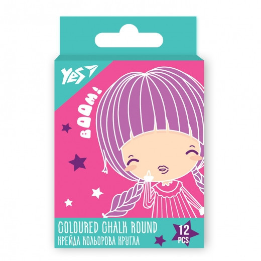 Крейда кольорова 12 шт. 