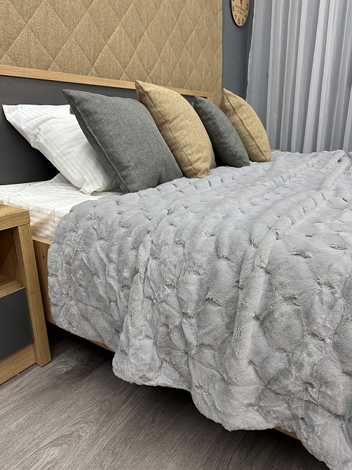 Плед-покрывало Шиншилла 210х220 см (+-5см) Светло-серый (87-021) Киев - изображение 5