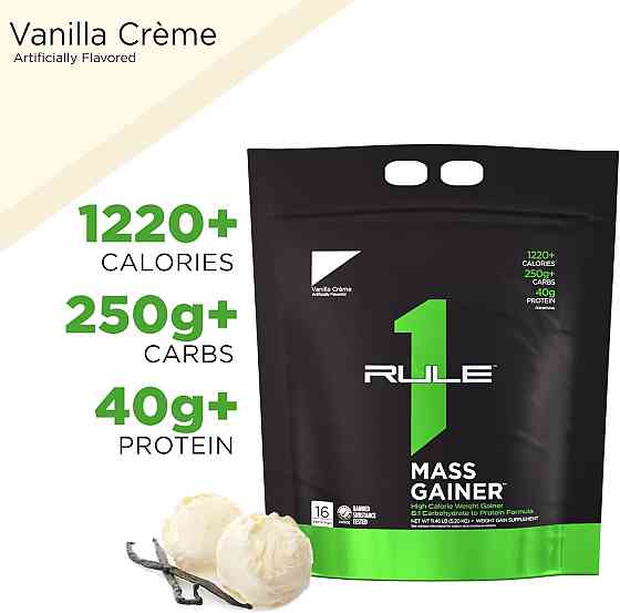 Гейнер Rule One Mass Gainer 5.25 kg (Vanilla Creme) Луцьк