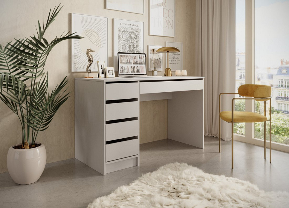 Стіл туалетний письмовий Perfect Home Ада / Ada 5S/120 з 5 шухлядами Кашемір (PFH-091309) Дніпро - фото 1