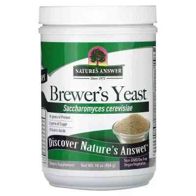 Витаминно-минеральный комплекс Nature's Answer Пивные дрожжи, Brewer's Yeast, 454 гр (NTA-16540) Винница