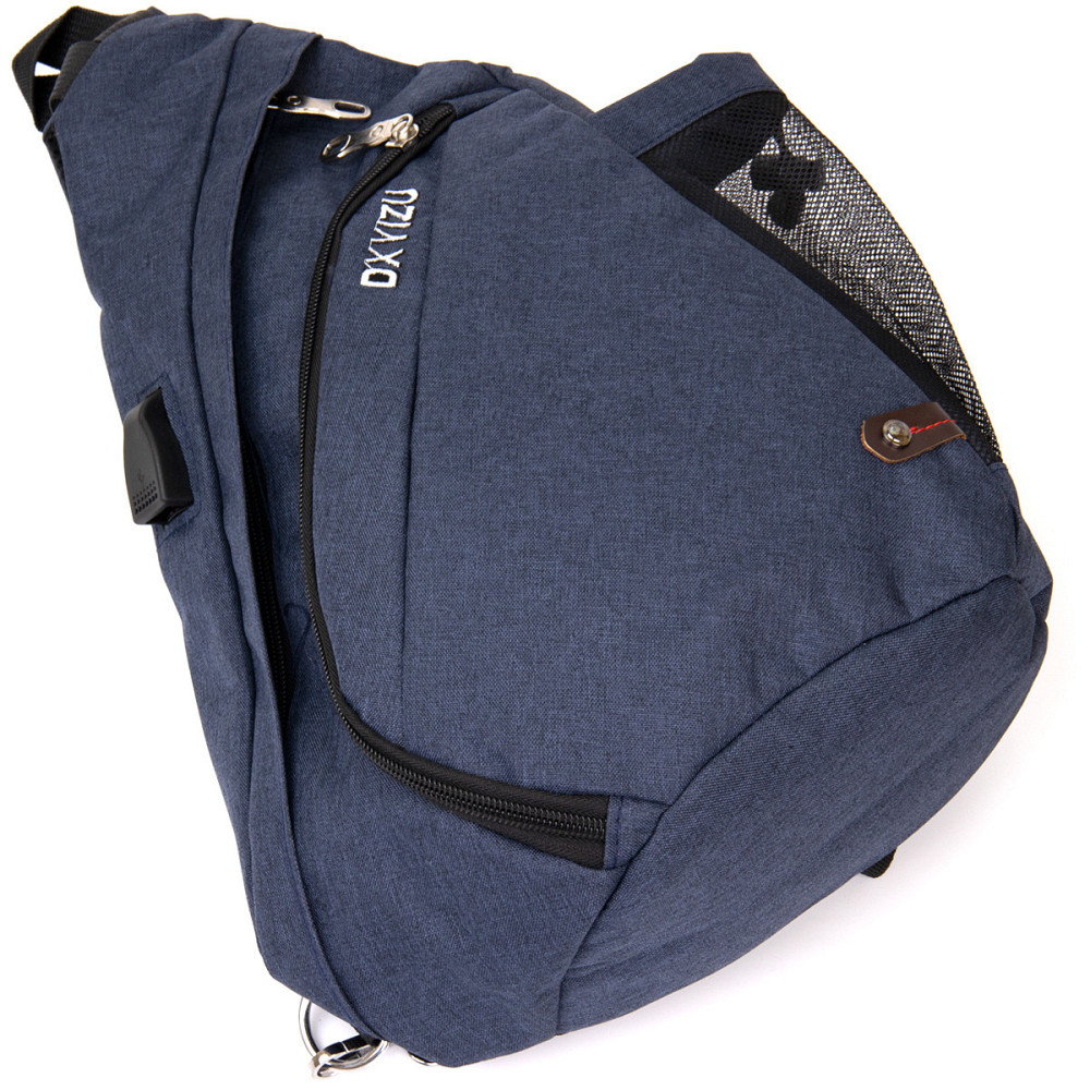 Сумка унисекс через плечо смарт текстильная Vintage 20551 Синяя Киев - изображение 3