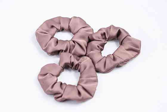 Шовкова гумка для волосся Какао Харків