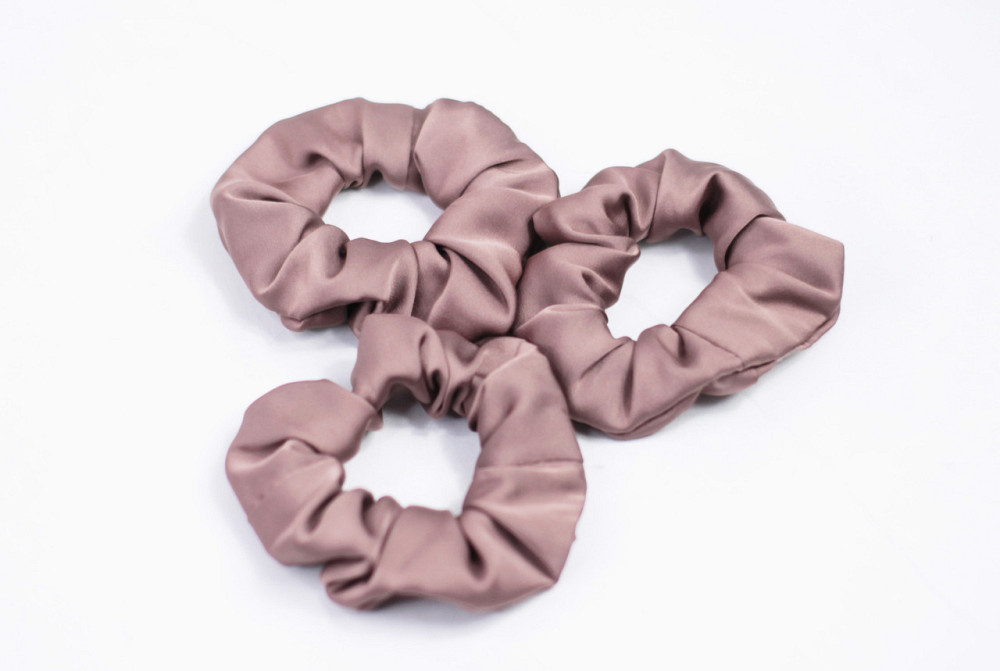 Шовкова гумка для волосся Какао Харків - фото 2