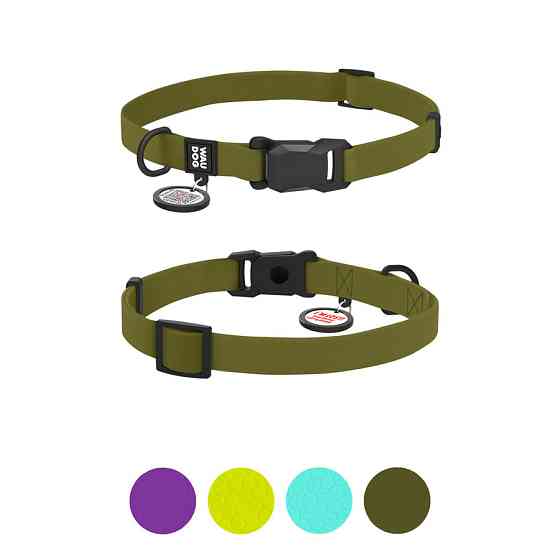 Нашийник для собак водостійкий WAUDOG Magnet c QR паспортом, магнітна пряжка-фастекс, S, Ш 15 м Коломыя