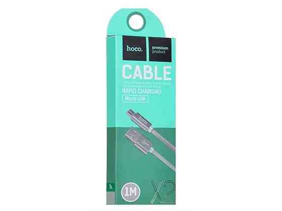 Кабель microUSB X2 тканевий 1м ТМ Hoco Київ