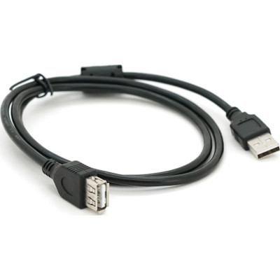 Дата кабель USB 2.0 AM/AF 1.0m ferrite black Voltronic (YT-AM/AF-1.0B) Вінниця - фото 2