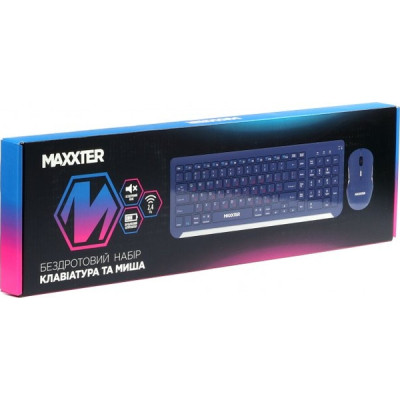 Комплект Maxxter KMS-WCM-01BL-UA Wireless UA Blue (KMS-WCM-01BL-UA) Вінниця - фото 5