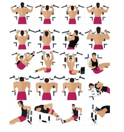 Турник-брусья настенный WCG Спортивные стенки и турники для дома Киев