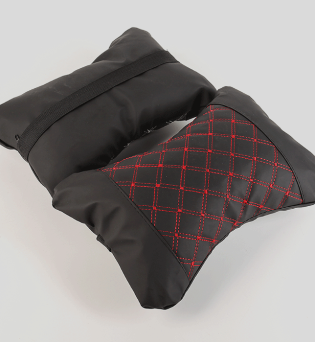 Подголовник  в авто, подушка под голову для автокресла КРАСНАЯ/БЕЛАЯ нитка Кременчуг - изображение 8