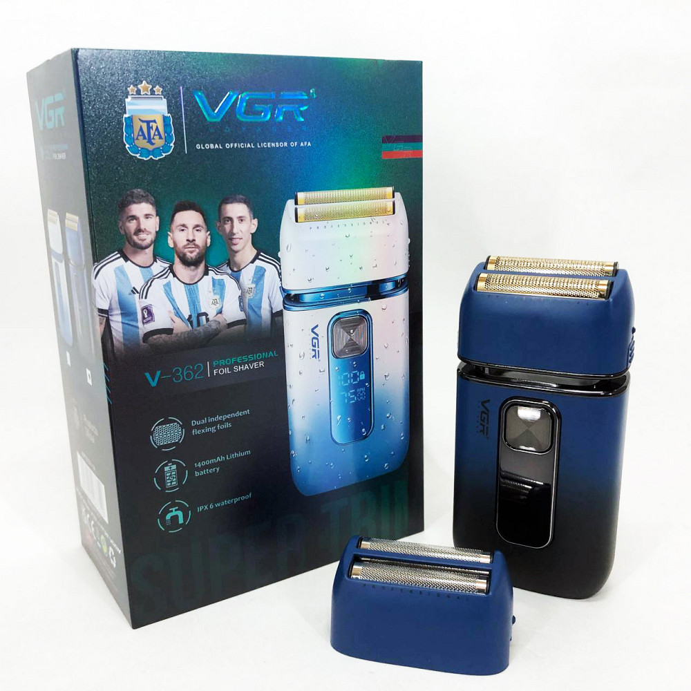Мужская бритва на батарейках VGR, Мужская водонепроницаемая аккумуляторная бритва BP-32 Львов - изображение 7