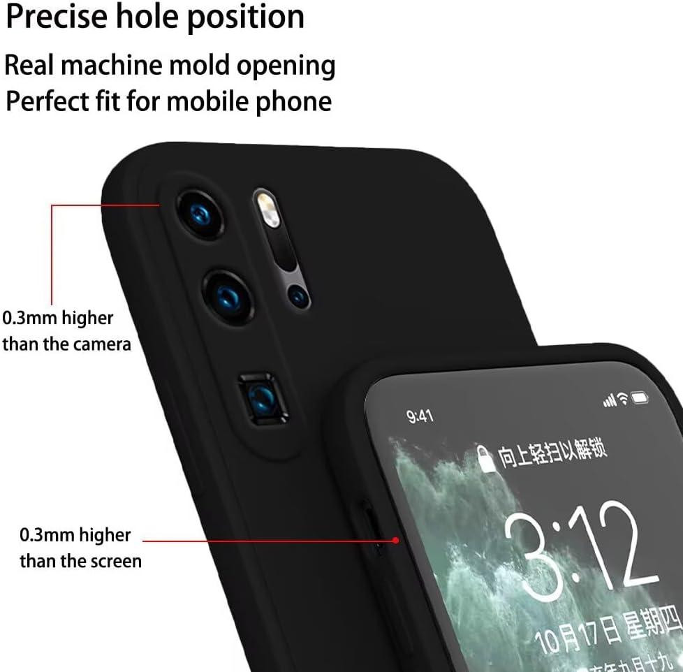 Силіконовий чохол EASSGU для Huawei P30 Pro / P30 Pro New Edition 6.47" м’який TPU чорний Київ - фото 5