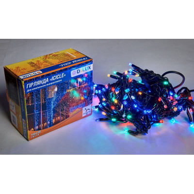 Гирлянда Delux ICICLE flash 108LED 2 х 1 м мульти/черн IP44 EN (90012950) Винница - изображение 2