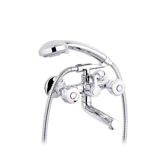 Змішувач для ванни Kroner KRP Hamburg - C060 з душовим гарнітуром, хром Київ