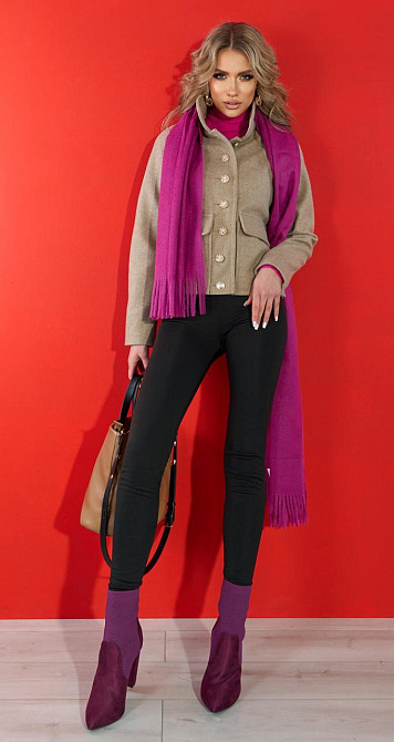 Укорочене кашемірове пальто (42) Київ - фото 4