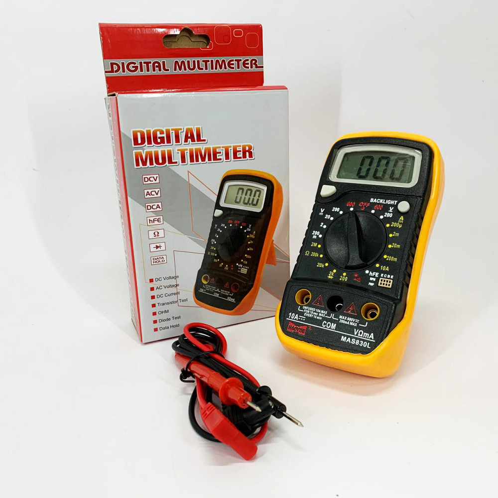 Тестер для електрика HAOYUE MAS830L, Мультиметр з високою роздільною здатністю, Професійний мультиметр AP-69 Львів - фото 6