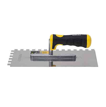 Sigma Гладилка нержавеющая штукатурная Profi 280×130мм c зубом 10×10мм SIGMA (8327541) Коломия