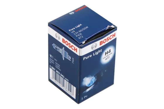 Лампа галогенная 12В  H4/P43t Bosch 60/55 Винница
