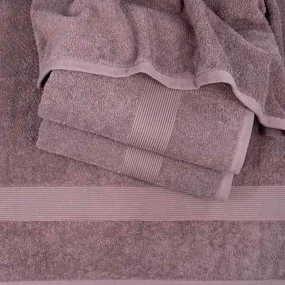 Полотенце для рук и лица махровое с Бордюром GM Textile 40х70см 400г/м2 (Шоколад) Сумы