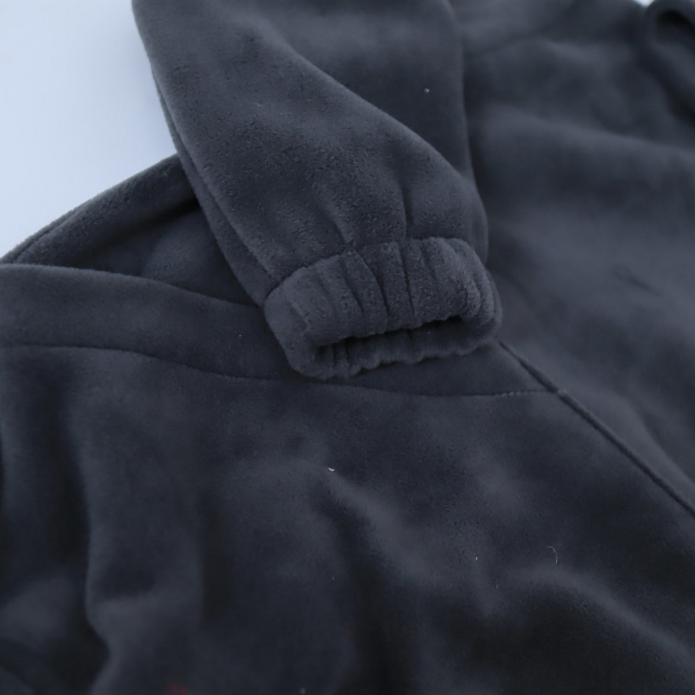 Дитячий теплий костюм із полотру флісу (худі з капюшоном + штани) Графіт 80 Кам'янець-Подільський - фото 4