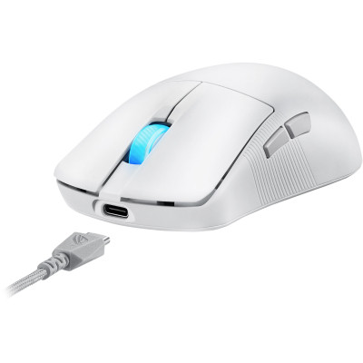 Мышка ASUS ROG Harpe Ace Mini Wireless/Bluetooth/USB White (90MP03Z0-BMUA10) Винница - изображение 8