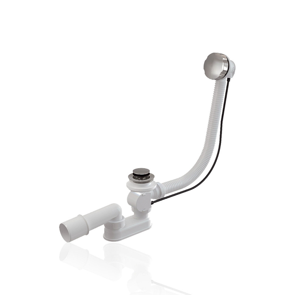 Сифон для ванни автомат комплект метал 100cm (Koller Pool) Киев - изображение 1