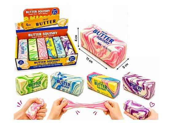 Антистресс-сквешь масло зеленый Butter marble ТМ КИТАЙ Solmir Киев