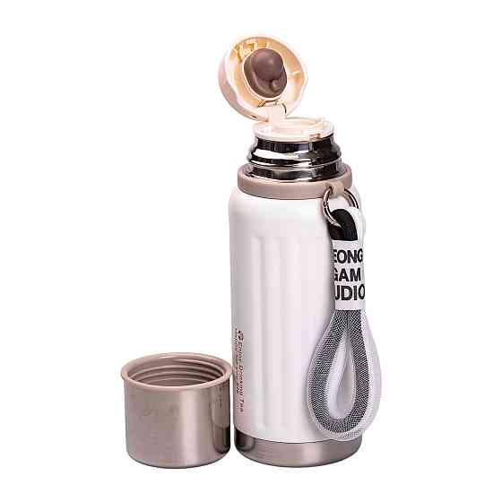 Термос Enjoy 600 мл, нержавеющая сталь, белый Киев