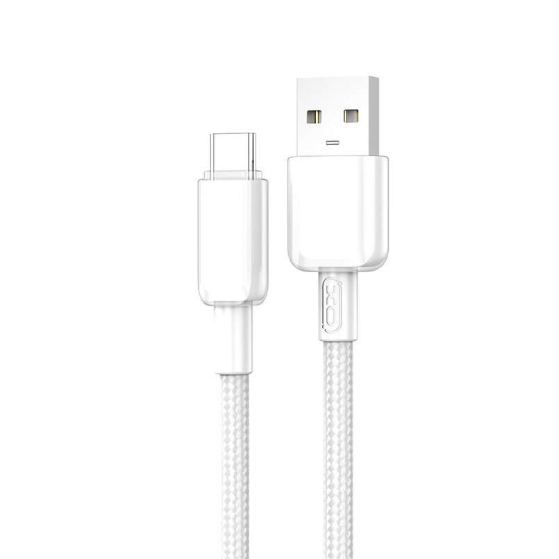Кабель XO PVC Shiny Colorful USB to Micro USB 5А 1м білий Львів - фото 1