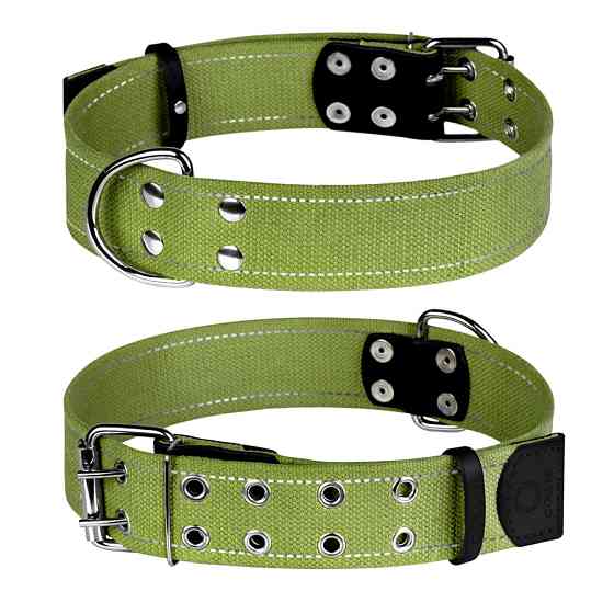 Нашийник для собак бавовняна тасьма CoLLaR Брезент (ширина 45мм, довжина 56-71см) Коломыя