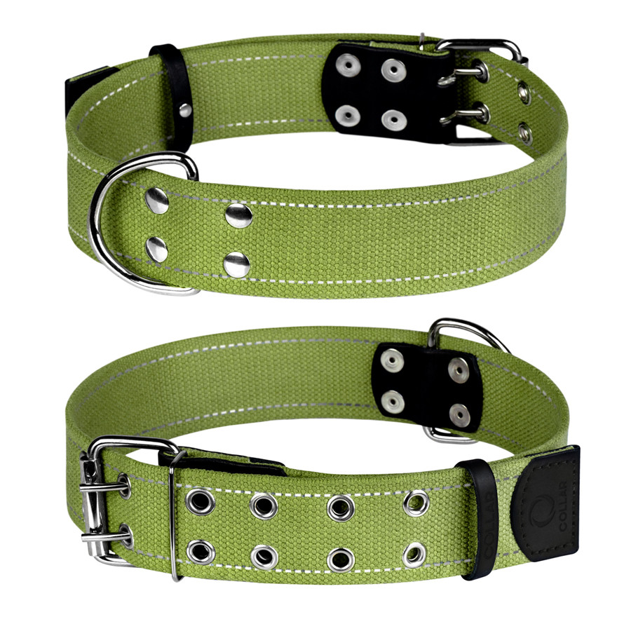 Нашийник для собак бавовняна тасьма CoLLaR Брезент (ширина 45мм, довжина 56-71см) Коломыя - изображение 1