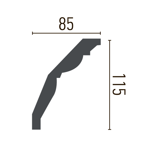 Карниз полиуретановый гладкий Gaudi Decor P 2005 Днепр - изображение 2