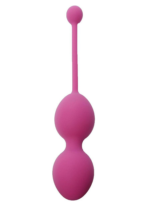 Вагінальні кульки - Silicone Kegel Balls Dark Pink, 32 мм, 200 г Sex Aura Київ - фото 1