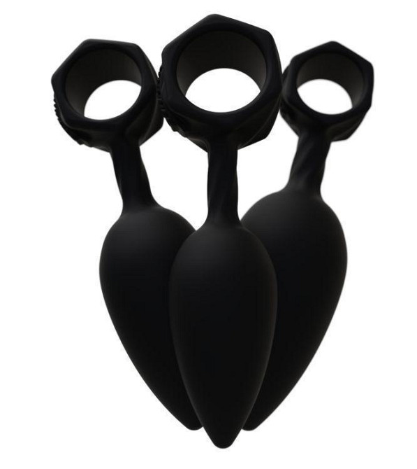 Набор анальных пробок Bathmate Anal Training Plugs, диаметр 2,5см - 3,1см - 3,8см Sex Aura Киев - изображение 5