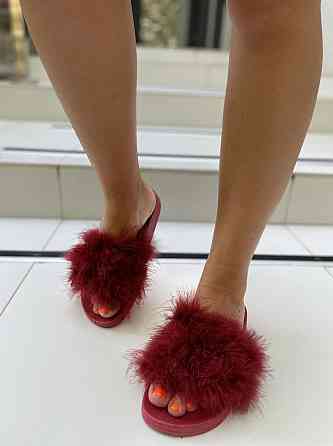 Sopra Шльопанці жіночі Sopra PT-07 бордові (літо, силікон+хутро) (1855) Коломия