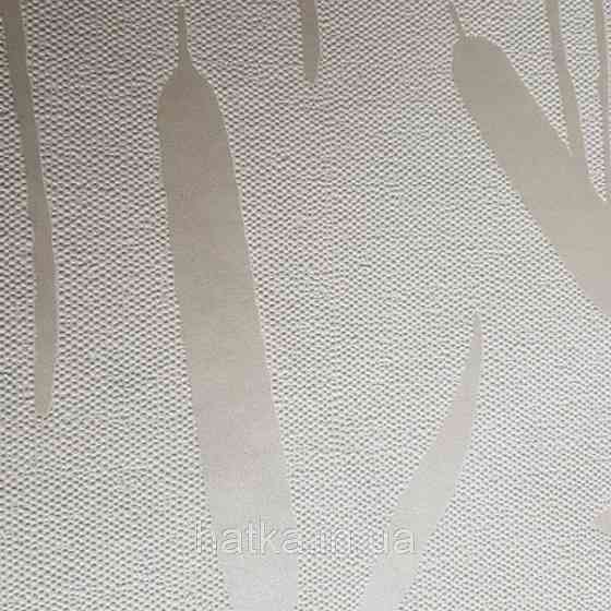 Шпалери вінілові на флізеліні Marburg Giulia 0.53х10 листя гілки очерет срібні на білому Київ