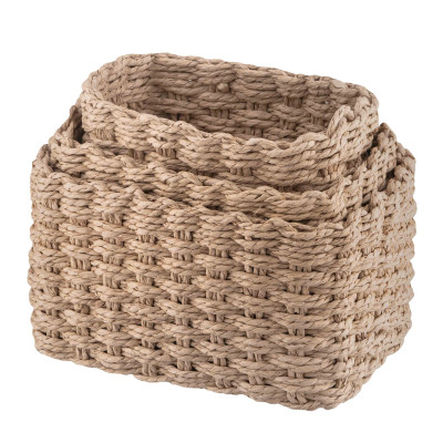 Кошик для зберігання Ardesto Prestigio Плетені Бежеві 3 шт. 3.3 / 2.2 / 1.4 л (ARHC2505BE) Вінниця - фото 2