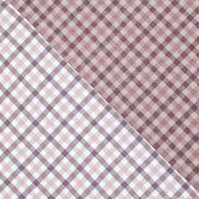 Постільна білизна Home Line Фланель Клітинка сіро-рожевий/фрезовий полуторний (179192) Вінниця