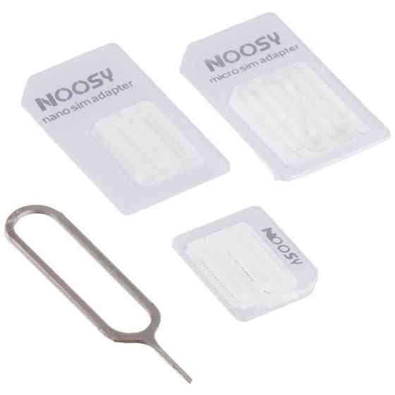 Набір адаптерів Nano Micro Sim 3в1 перехідник для iPhone 4 5 + скрепка Київ