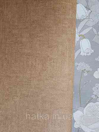 Шпалери вінілові Lutece Melody 51197405 однотонні з ефектом потертості під старовину жовті з коричневим Київ