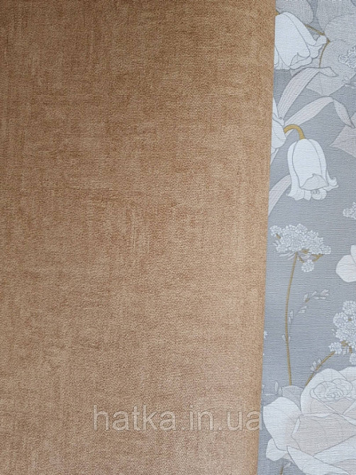 Шпалери вінілові Lutece Melody 51197405 однотонні з ефектом потертості під старовину жовті з коричневим Київ - фото 1