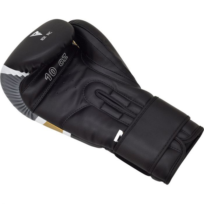Боксерські рукавички RDX Rex Leather Black 14 ун. Каменское - изображение 4