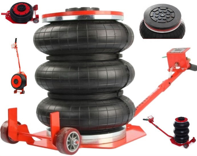 MJ-449 Пневматичний підкатний домкрат 5т з вакуумною подушкою, регулювання висоти, безпечний Одеса - фото 1